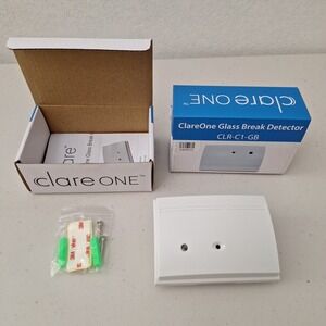 NEW, Set of 2, ClareOne Glass Break Detector Home Security Alarm CLR-C1-GB